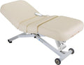 EarthLite Ellora Electric Lift Massage Table - Manual Tilt, Made in USA, 32" x 73", Vanilla Crème