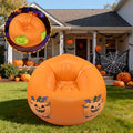 Inflatable Pumpkin Glow in the Dark Bean Bag Chair for Kids & Adults - Halloween Lounge Sofa