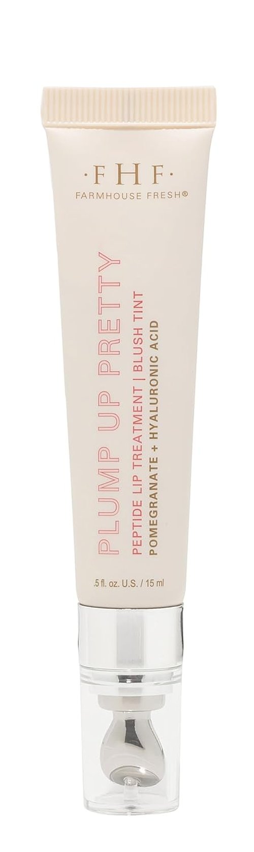 Plump Up Pretty™ Peptide Lip Treatment - Blush Tint, 15 ml for Hydrated, Luscious Lips