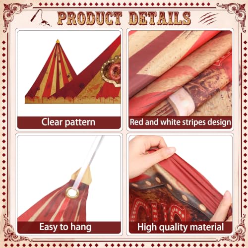 Carnival Circus Tent Decorations Party Set - Halloween Horror Variation