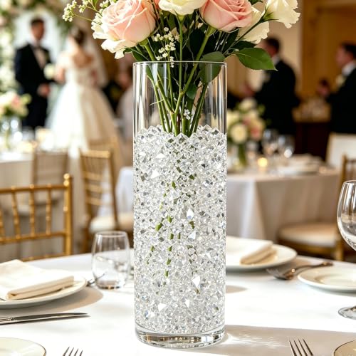 Clear Acrylic Ice Rocks Set for Decor Vase Fillers Party Table Centerpieces