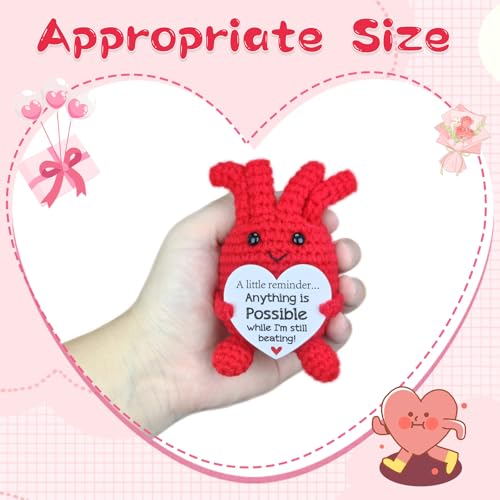 Easter Handmade Crochet Heart Encouragement Gift - Variation of Possible