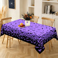 Halloween Bat Rectangle Tablecloth - 60 x 84 Inches - Web & Bat Pattern - Variation of THIS listing