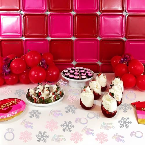 Snowflake Confetti Set - 100 Pieces Snow In Love Snowflake Party Decor - Snowflake-3
