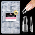 Long Coffin Nail Tips 504pcs Pre-Shape Fake Nails for Manicure - UNA GELLA Variation