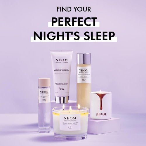 NEOM Perfect Night's Sleep Bath Foam - 100% Natural Lavender & Sweet Basil | 200ml Soothing Blend with Aloe & Almond Oil