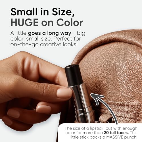 Black Face Paint Stick - Waterproof Body & Eye Makeup for Sports & Cosplay