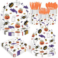 Halloween Ghost Paper Plates and Napkins Party Set for 20 Guests