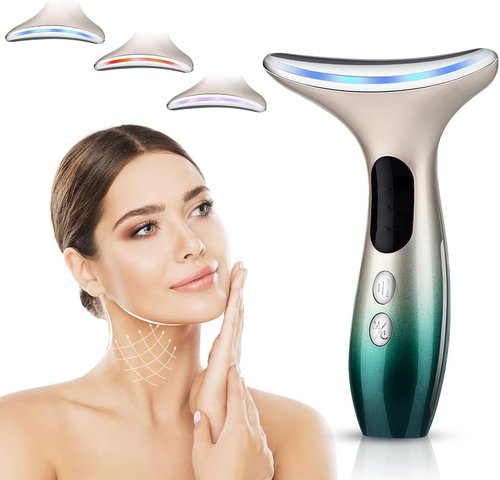 2 Face/Face Evolution, Stimulator, Transcutaneous Electrical, Aesthetic Purposes, Face Massager Red Light Therapy Wand Face and Neck Massager