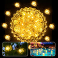 Mini Diamond LED String Lights Waterproof Battery Operated - Yellow, 48 pcs