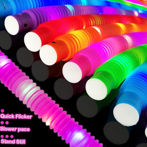 Halloween Light Up Party Favors 24PCS Glow Stick Bracelets & Necklaces - Kids Safe