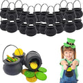 Black Candy Cauldron Kettles 24-Pack - Halloween & St. Patrick's Party Supplies