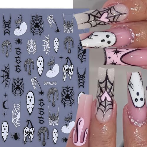 Halloween Nail Art Stickers Self-Adhesive Spooky Decor - Style07