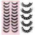 Russian Volume Strip False Eyelashes 5 Styles Mink Look Natural Wispy Curly