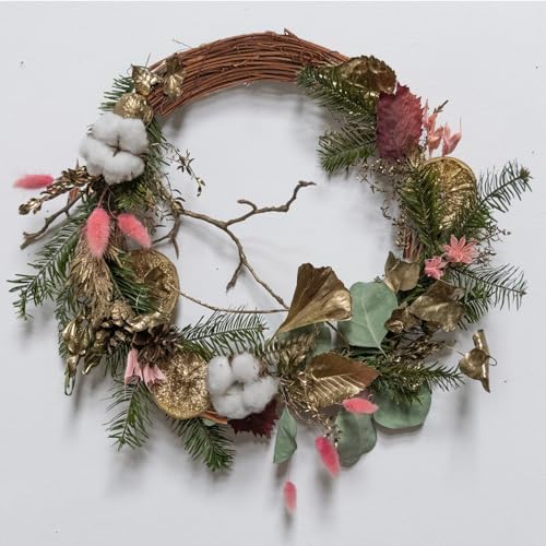 Natural Grapevine Wreath Set - 7 Pieces 12 Inch Brown DIY Craft Base