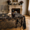 Black Lace Rectangular Tablecloth 60x120 Inches Halloween Wedding Party Decor Variation of THIS listing Black