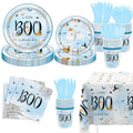 Halloween Baby Shower Decorations Boy - Little Boo is Almost Due Party Supplies Set