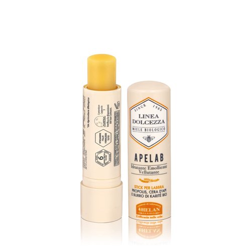 Helan Linea Dolcezza Lip Balm Stick - Shea Butter & Beeswax for Soothing Lip Care | 4 fl oz Made in Italy