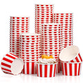 Potchen 200 Pcs 5.5 oz Ice Cream Cups - Red & White Striped, 3.35 x 2.75 Inches
