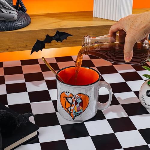 Large Ceramic Coffee Mug 20oz Nightmare Before Christmas Jack Sally Zero