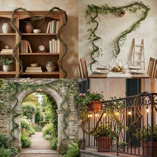 120-Inch Bendable Artificial Moss Vine for Indoor & Outdoor Decor