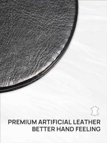 Black Compact 2.8 Inch 1X/10X Magnifying Travel Mirror with Magnetic Closure