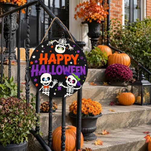 Halloween Door Decorations - Black Cutout Halloween Decor for Door - Festive & Fun