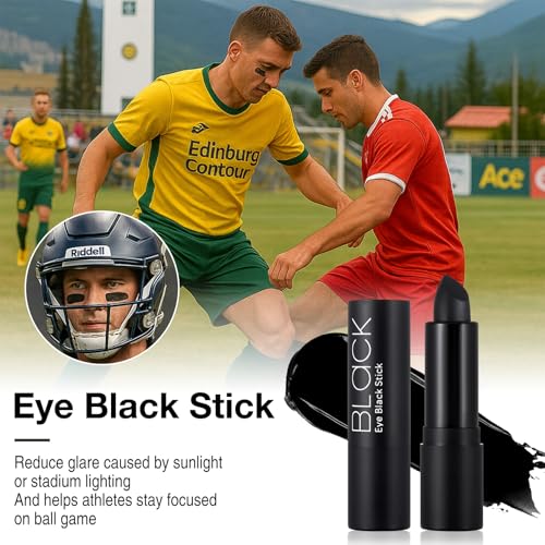 Black Face & Body Paint Sticks Set Waterproof Makeup for Halloween & Cosplay - 10 Pieces