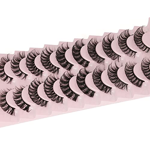 Russian Volume Strip False Eyelashes 5 Styles Mink Look Natural Wispy Curly