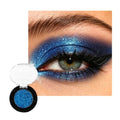 Blue Glitter Eyeshadow - High Pigment Holographic Metallic Eye Shadow #30H Blue