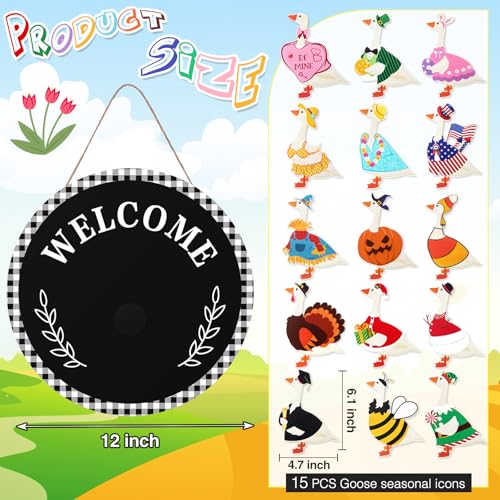 Black Interchangeable Halloween Welcome Sign - 12 Inch Front Door Decor