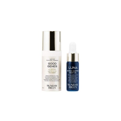 Sunday Riley Mini Power Couple Travel Kit - Skincare Essentials for Radiant Skin | 0.4 fl. oz.