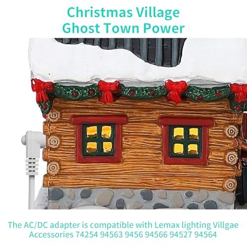 4.5V Power Adapter with 6 Output Heads for Lemax Christmas Village Decor