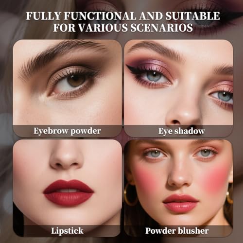 30-in-1 Makeup Set - Full Face Palette with Eyeshadows, Lipsticks, Blush, Mirror & Brushes