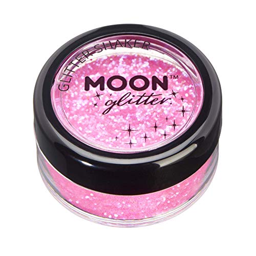Pink Cosmetic Glitter Shaker - 5g Face and Body Sparkle by Moon Glitter - Versatile & Safe