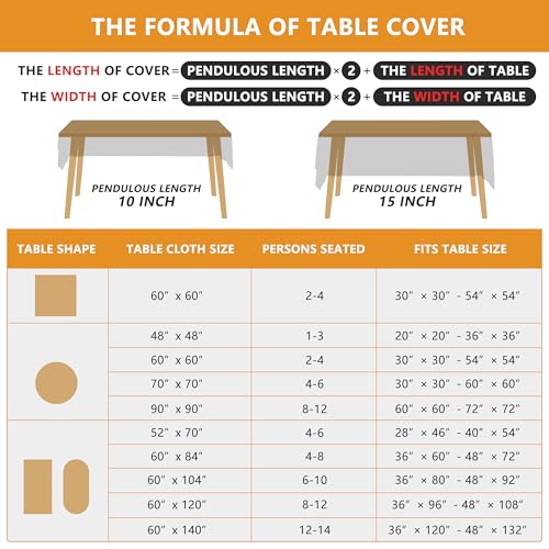 Halloween Tablecloth 70x52 Inch Rectangular Pumpkin Spooky Decorations Waterproof