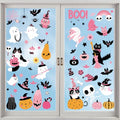 105 PCS Halloween Window Clings Set - Reusable Ghost Pumpkin Skeleton Decor for Indoor & Outdoor