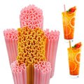 Disposable Plastic Drinking Straws Bulk Pack for Cocktails and Parties