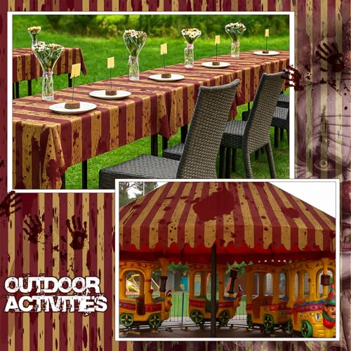 Halloween Creepy Carnival Backdrop Roll - 98 ft Blood Handprints & Footprints Decoration - Variation of THIS listing 1
