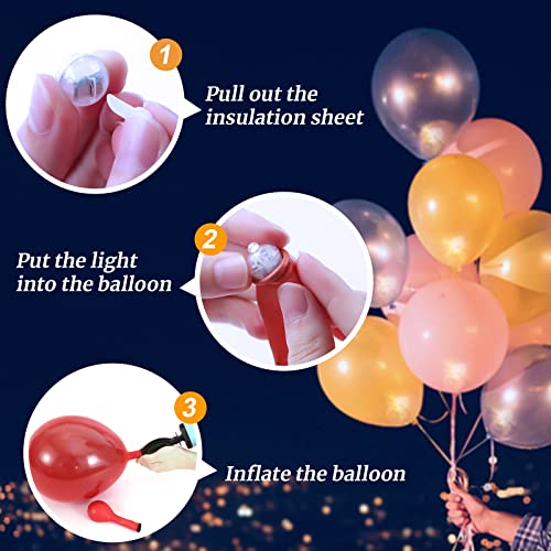 Green Mini Balloon Lights 200PCS Long Battery Life LED Party Decorations - Steady Glow