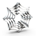 Spider Web Cookie Cutter Set - Assorted Sizes 2, 3, 4, 5 Inch Halloween Stainless Steel - Variation of Spider Web