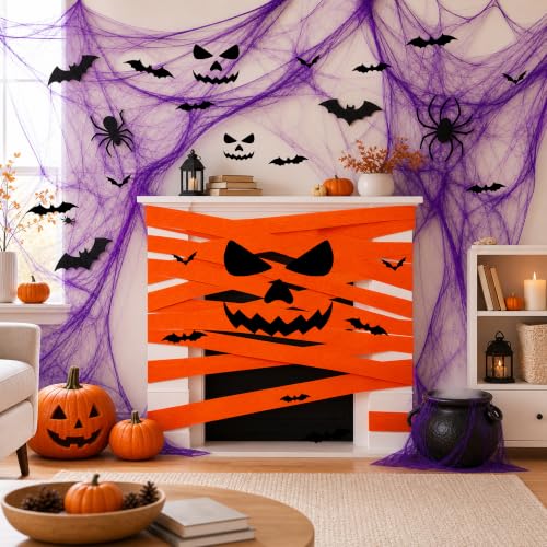 Halloween Mummy Decoration Kit - Orange Halloween Party Supplies