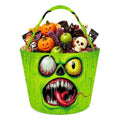 Monster Trick or Treat Bag - Foldable Candy Bucket for Halloween Party - 1 Pack