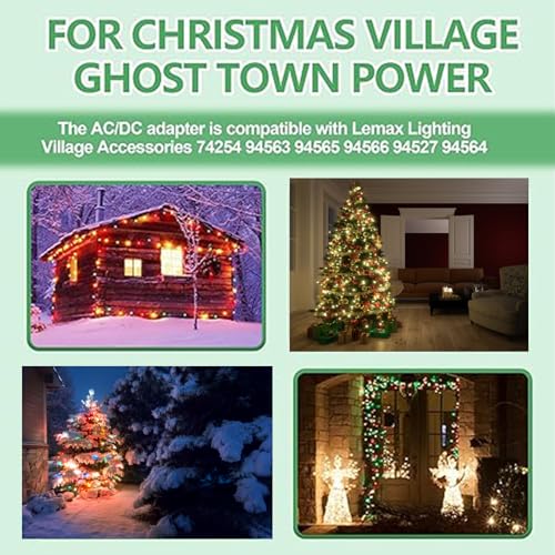 4.5V Lemax Power Adapter for Christmas & Halloween Village Lights 8 Outlets