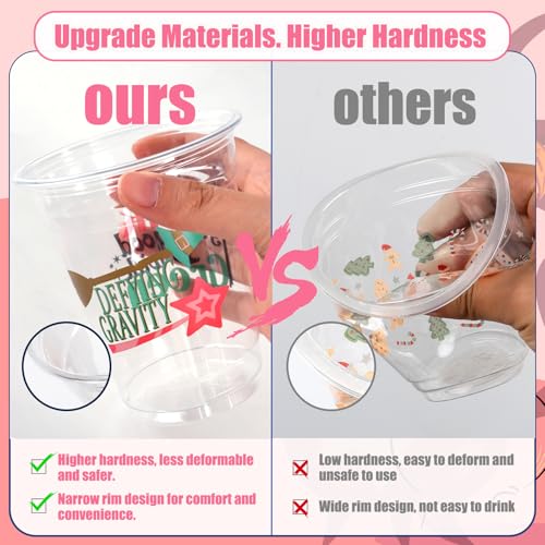 Pink Green Witch Theme Plastic Cups 12oz - 100pcs Disposable Party Drinkware