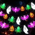 24 Ft LED Halloween String Lights with Shapes, Timer, Waterproof for Indoor Outdoor Decor