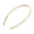 White Headband for Women, France Luxe 1/2" Ultracomfort, Flexible Fit Plastic Headband with Gentle Teeth, Comfortable, All-Day Hold, Alba Ivory