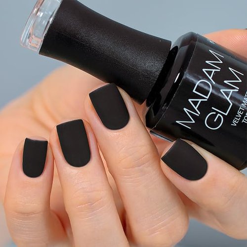 Madam Glam Velvet Matte Top Coat - Long-Lasting, No Sticky Residue - 15ml | Vegan & Cruelty-Free