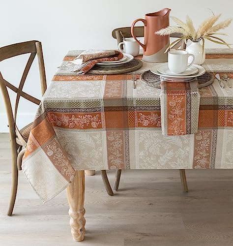 Heirloom Harvest Rectangular Tablecloth 60x84 Inches - Autumn Foliage Pattern