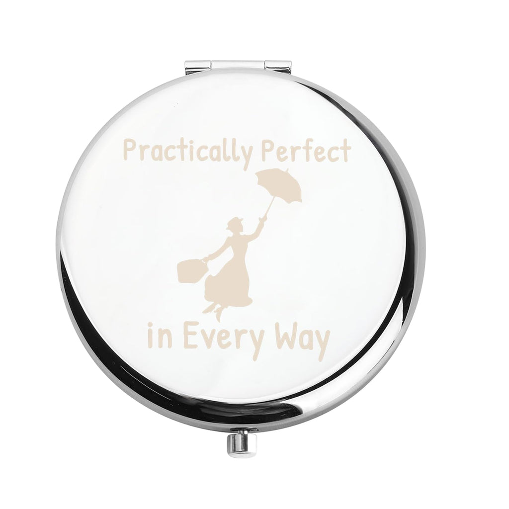 WUSUANED Movie Quote Makeup Mirror Practically Perfect in Every Way Mirror Fantasy Inspired Gifts for Movie Fans